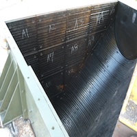 пластина желоба